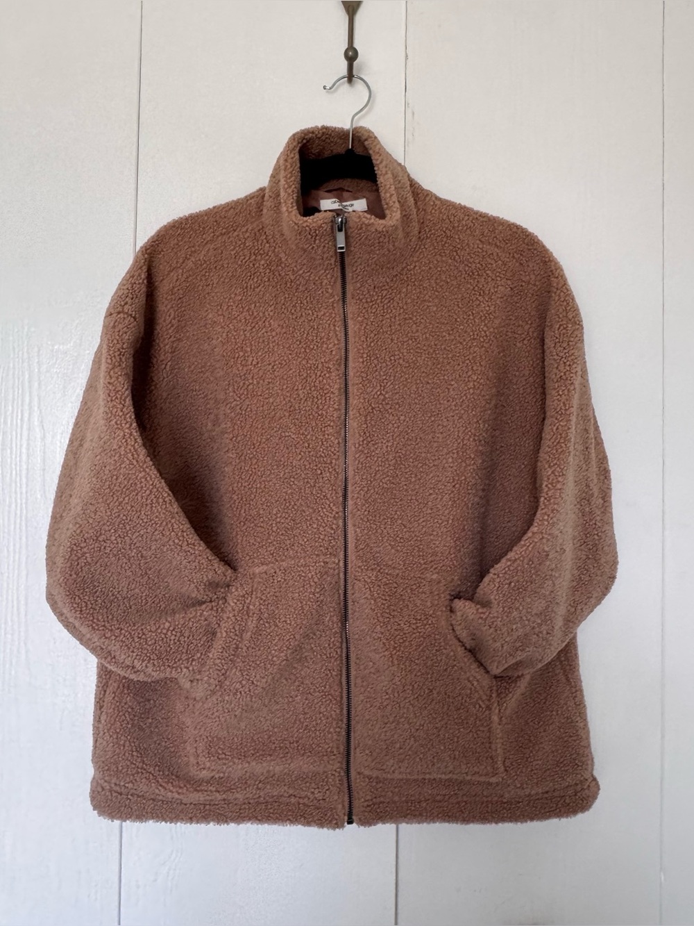 Teddy Fleece Jacket in Brown